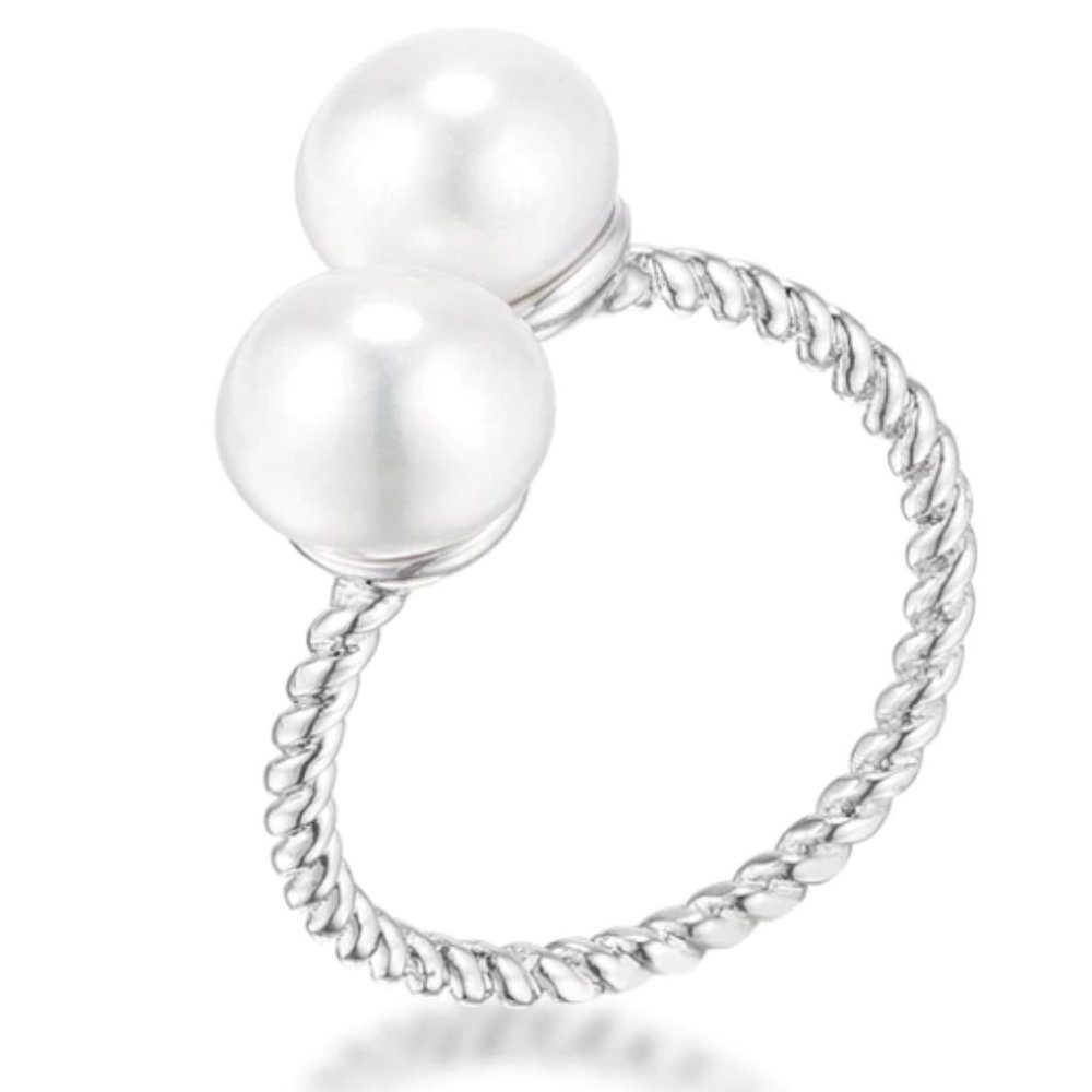 Double Pearl Ring